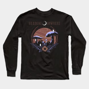 Heading Nowhere Purple/Brown Long Sleeve T-Shirt